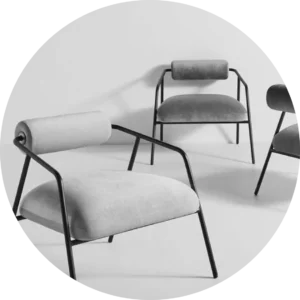 Ghế ăn ghế cafe chân sắt ngồi nệm PV-CS07HLM