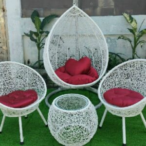 Alternative view of Bàn ghế nhựa giả mây ban công, ngoài trời VN-BC568