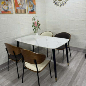 Alternative view of BỘ BÀN ĂN 4 GHẾ MẶT ĐÁ CERAMIC CAO CẤP VN0651