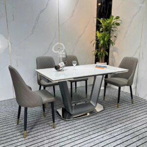 BỘ BÀN ĂN THÔNG MINH RÚT GỌN MẶT ĐÁ CERAMIC CAO CẤP VN-DP510