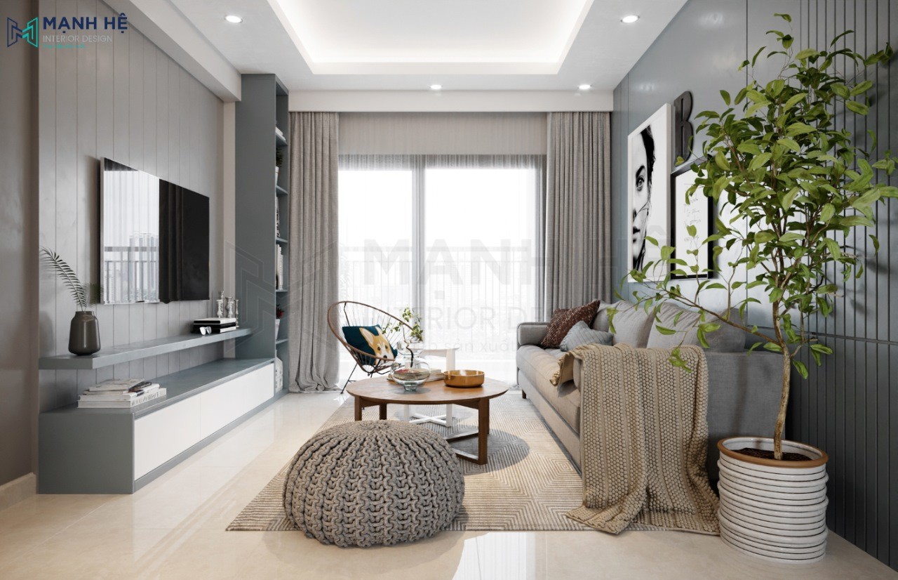 Gia đình tôi đã biến phòng khách nhỏ thành không gian sang trọng chỉ với 4 bước 4 12 noi that phong khach go ong nghiep1