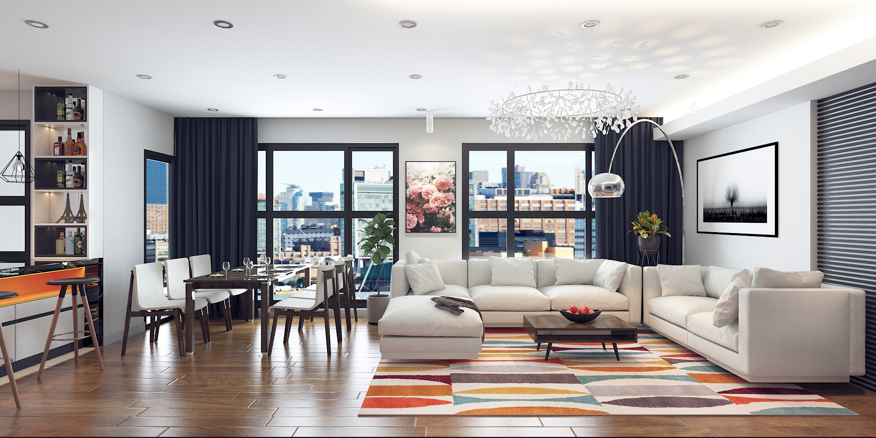 Gia đình tôi đã biến phòng khách nhỏ thành không gian sang trọng chỉ với 4 bước 3 khach bep view2 11