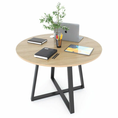 Bàn Cafe chân sắt mặt gỗ tròn VN208T 14 z6437709654131 be9b011281e0ad14535bf47e573a1e5e