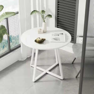 Alternative view of Bàn Cafe chân sắt mặt gỗ tròn VN208T