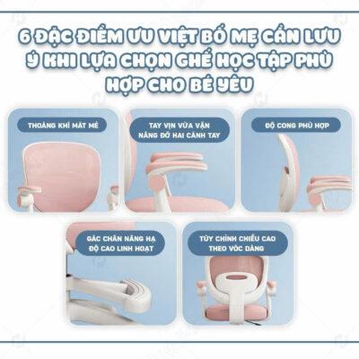 Ghế xoay học sinh chống gù VinaKids G15 10 z6503127877294 f6a76bded710e0a120d8ce318114576b