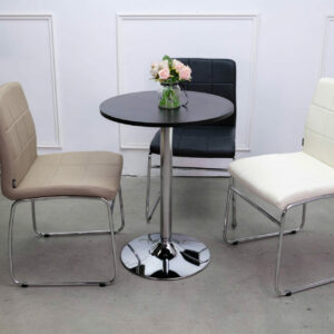 Bàn Cafe Chân Sắt Mặt Gỗ Nhập Khẩu VN-TT026