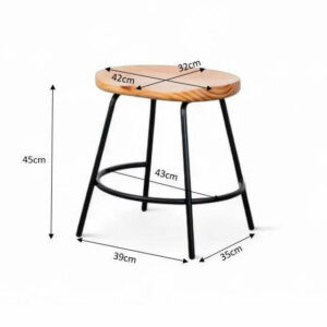 Alternative view of Ghế cafe, ghế ăn mặt gỗ thông GA03-Tractor