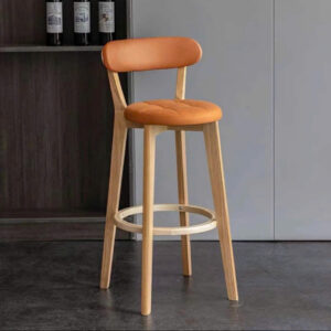 Ghế Quầy Bar Chân Gỗ Mặt Nệm VS01