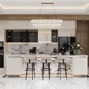 Alternative view of Ghế Quầy Bar Cao Cấp Tựa Lưng Bọc Da BN578