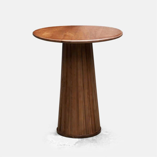 BÀN GỖ TRÒN CHÂN TRỤ VN-TT660