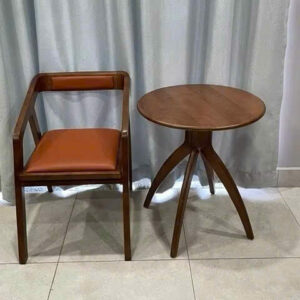 Alternative view of BÀN GỖ TRÒN CÁCH ĐIỆU VN- TT332