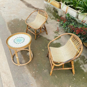 Bộ Bàn Ghế Mây Tre Đan Thủ Công Cao Cấp BF-2T