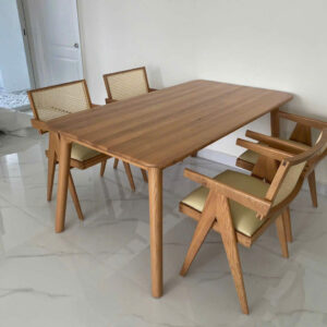 Bộ Bàn Ăn Gỗ Tự Nhiên 4 Ghế Cao Cấp BG2220