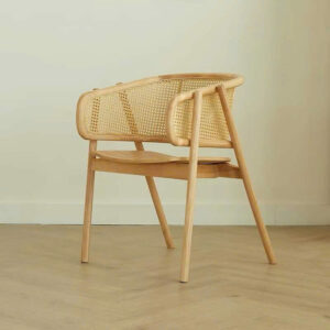 GHẾ GỖ ĐAN MÂY CF35