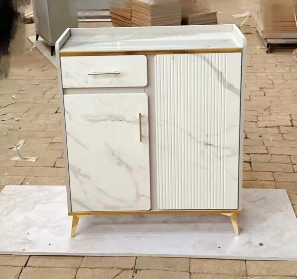 Tủ decor mặt đá trắng TG-AD133