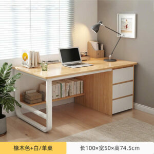 Bàn học mặt gỗ khung sắt , bàn làm việc BHS-AB1055