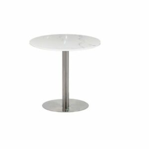 Alternative view of Bàn tròn cafe chân trụ inox mặt bàn đá BCF-DPB22A