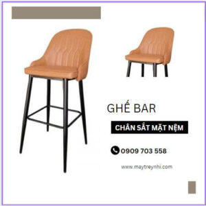 Alternative view of GHẾ CAFE GHẾ BAR BỌC DA CAO CẤP GA200
