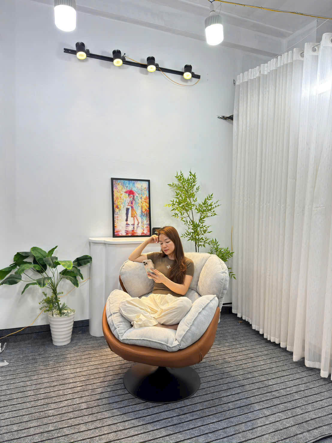 GHẾ THƯ GIÃN XOAY 360 ĐỘ PHONG CÁCH HÀN VN320 10 GHẾ THƯ GIÃN XOAY 360 ĐỘ PHONG CÁCH HÀN VN320 - Ảnh 8