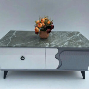 Bàn Trà Mặt Đá Vân Mây Nghệ Thuật BT-3338