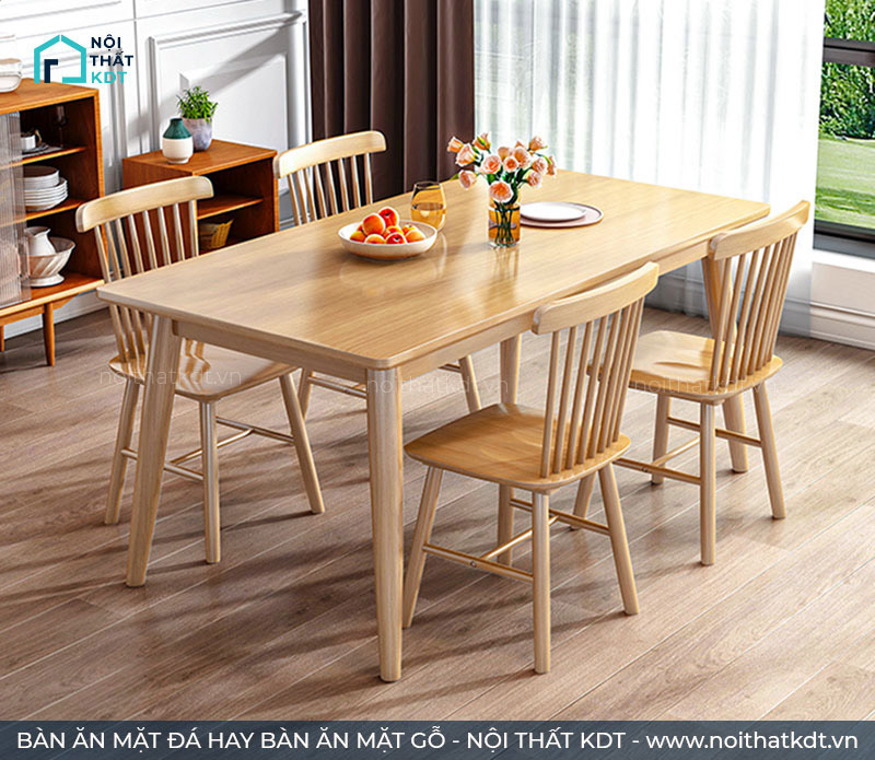 Bàn Ăn Gỗ Tự Nhiên Hay Bàn Ăn Mặt Đá – Nên Chọn Loại Nào Cho Gia Đình? 10 Bàn Ăn Gỗ Tự Nhiên Hay Bàn Ăn Mặt Đá – Nên Chọn Loại Nào Cho Gia Đình?