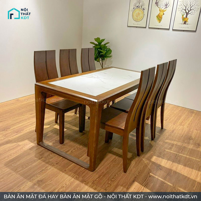 Bàn Ăn Gỗ Tự Nhiên Hay Bàn Ăn Mặt Đá – Nên Chọn Loại Nào Cho Gia Đình? 7 Bàn Ăn Gỗ Tự Nhiên Hay Bàn Ăn Mặt Đá – Nên Chọn Loại Nào Cho Gia Đình?