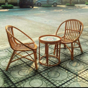 Bộ bàn ghế mây tự nhiên m-5478