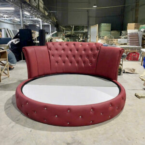 Giường ngủ tròn bọc da G-5778