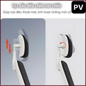 Alternative view of Ghế xoay lưới – ghế công thái học GBA04