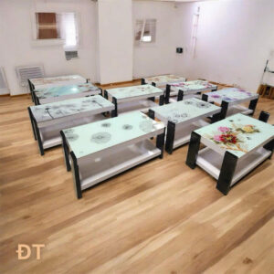 Alternative view of BÀN TRÀ KÍNH IN 3D NGHỆ THUẬT BT-3332