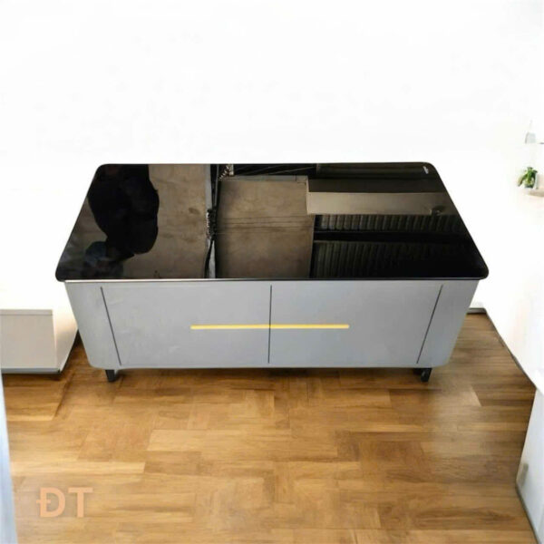 BÀN TRÀ MẶT KÍNH CƯỜNG LỰC ĐEN BT-5F55