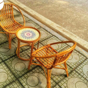 Alternative view of Bộ bàn ghế mây tự nhiên m-5478