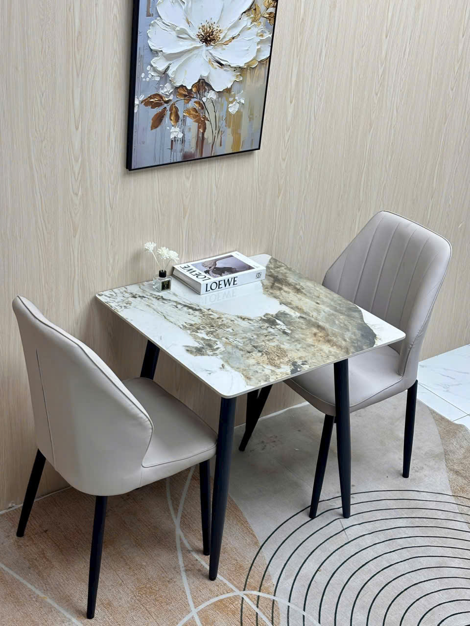 BỘ BÀN ĂN 2 GHẾ NHẬP KHẨU VN5051 4 BỘ BÀN ĂN 2 GHẾ NHẬP KHẨU VN5051 - Ảnh 2