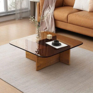 Bàn sofa nhập khẩu mặt kính cường lực BSF-SP2411
