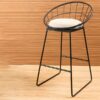 Ghế quầy bar tổ chim khung sắt có nệm VN-SK808 13 600x600