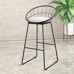 Ghế quầy bar tổ chim khung sắt có nệm VN-SK808