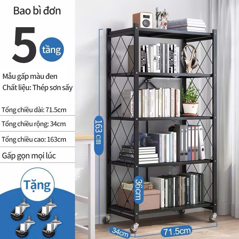 Kệ gấp gọn đa năng 5 tầng VN-KDN308 11 Kệ gấp gọn đa năng 5 tầng VN-KDN308 - Ảnh 10