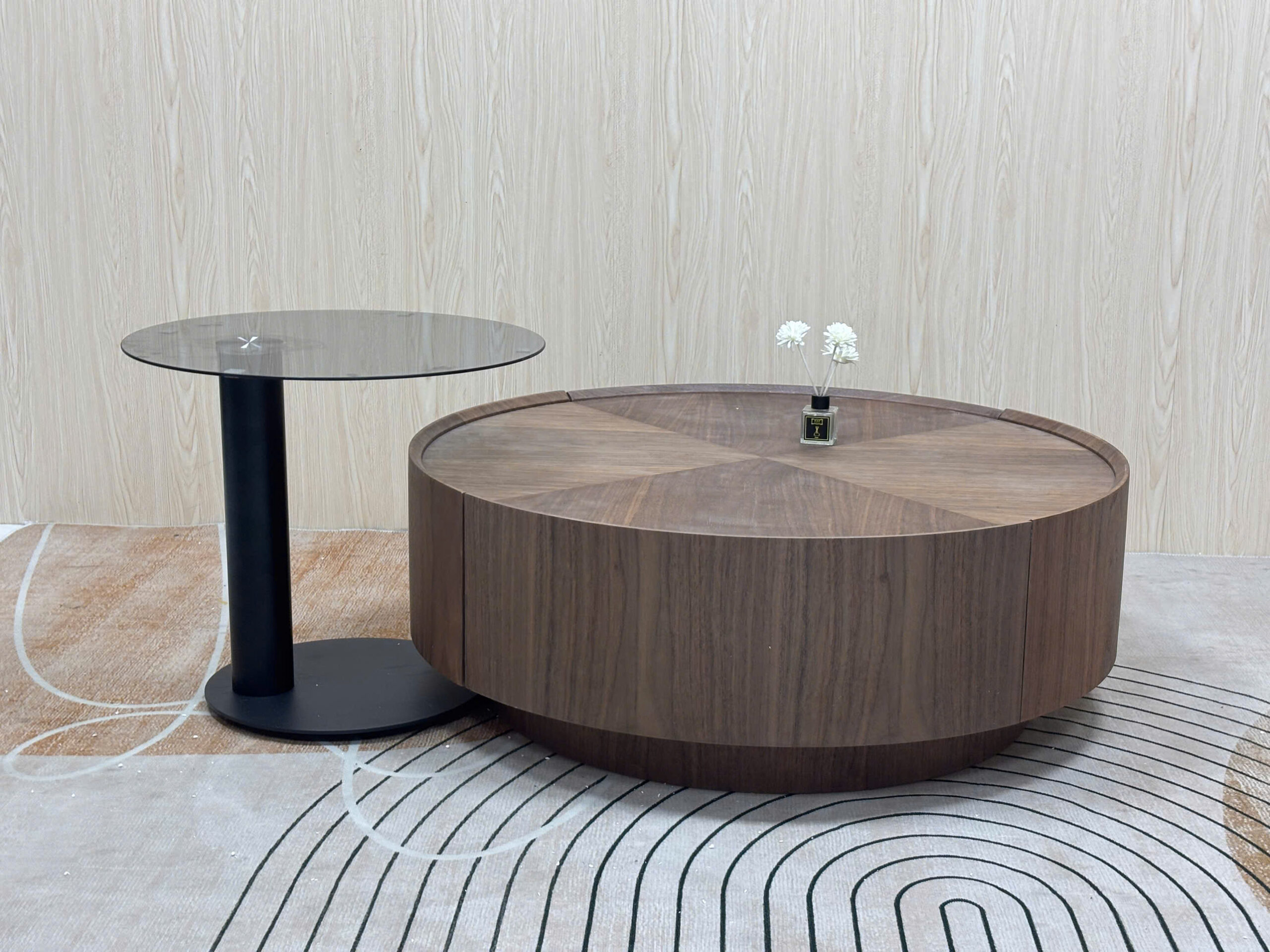 BÀN SOFA TRÒN NHẬP KHẨU CAO CẤP BT-AD560 3 BÀN SOFA TRÒN NHẬP KHẨU CAO CẤP BT-AD560 - Ảnh 2