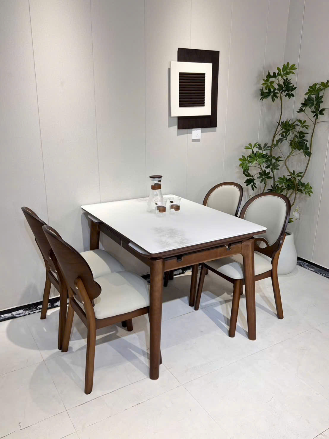 Bộ bàn ăn 6 ghế mở rộng mặt đá 1m1-1m8 nhập khẩu VN-BA888 6 Bộ bàn ăn 6 ghế mở rộng mặt đá 1m1-1m8 nhập khẩu VN-BA888 - Ảnh 4