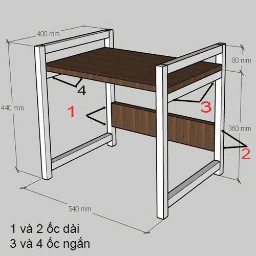 Kệ lò vi sóng VN-KB2T 5 Kệ lò vi sóng VN-KB2T - Ảnh 4