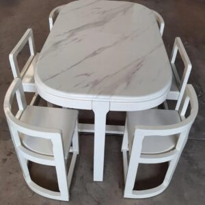 Alternative view of Bộ Bàn Ăn 6 Ghế Bọc Nệm Xếp Gọn 1M3 Nhập Khẩu BA-QHP1306