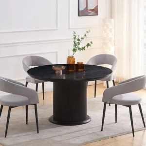 BỘ BÀN ĂN TRÒN MẶT ĐÁ HIỆN ĐẠI BA-AC668