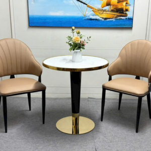 Alternative view of Bộ bàn 2 ghế cafe nhập khẩu mặt đá VN-0270VT