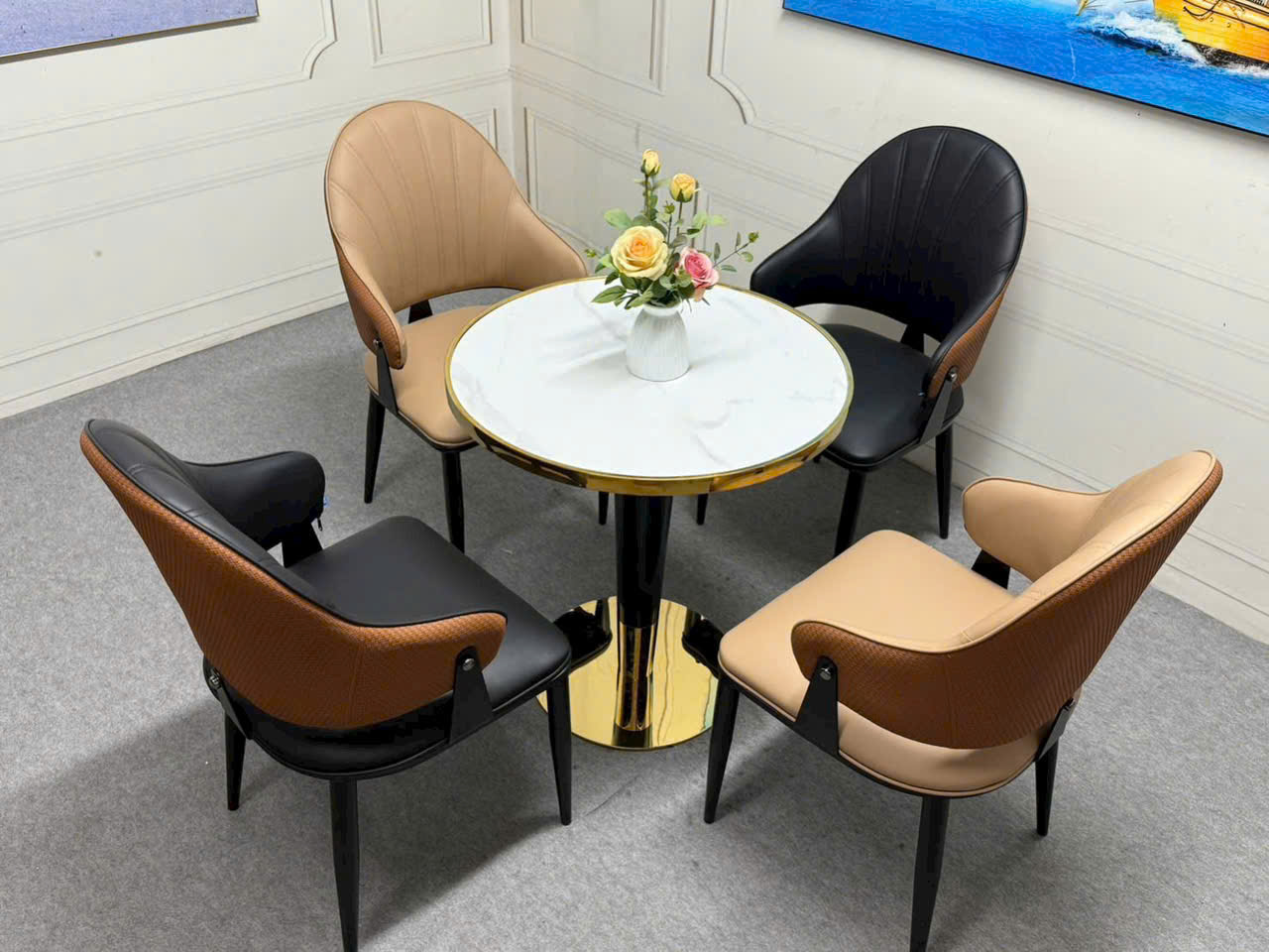 Bộ bàn 2 ghế cafe nhập khẩu mặt đá VN-0270VT 8 Bộ bàn 2 ghế cafe nhập khẩu mặt đá VN-0270VT - Ảnh 6