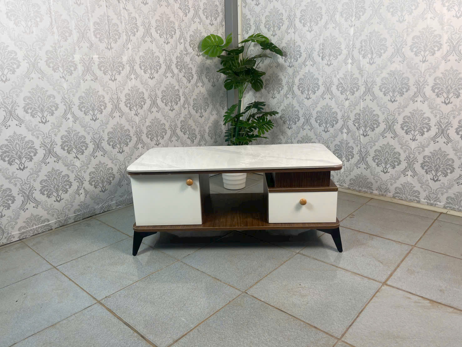 Bàn sofa chữ nhật mặt đá ceramic VN-BT89 3 Bàn sofa chữ nhật mặt đá ceramic VN-BT89