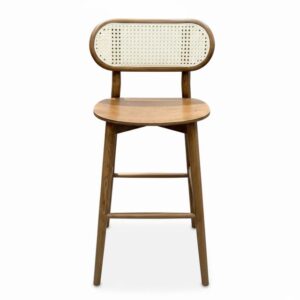Alternative view of Ghế bar khung gỗ lưng lưới mắt cáo VN-901KS