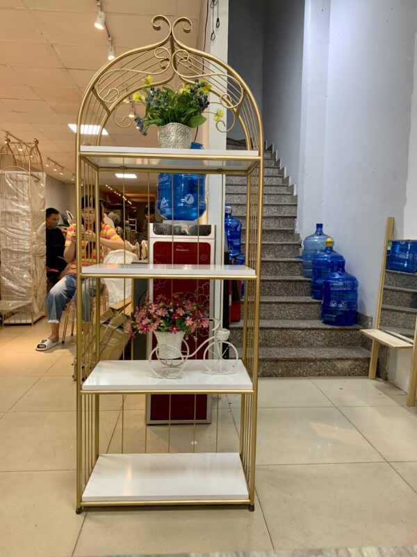 Kệ trang trí lồng chim vuông mặt gỗ VN-LC450 3 Kệ trang trí lồng chim vuông mặt gỗ VN-LC450 - Ảnh 2