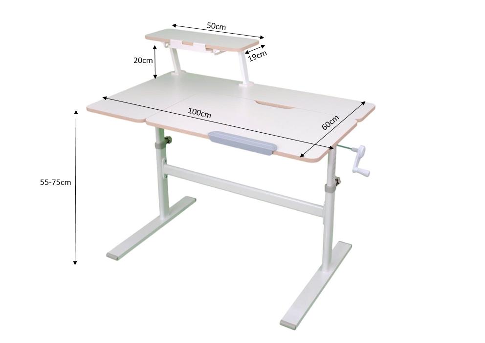 Bàn học sinh chống gù AngelKids B1003 (size 1m x 60) 3 Bàn học sinh chống gù AngelKids B1003 (size 1m x 60) - Ảnh 2