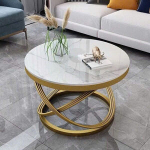 Bàn sofa tròn mặt đá/kính hiện đại VN-032DT