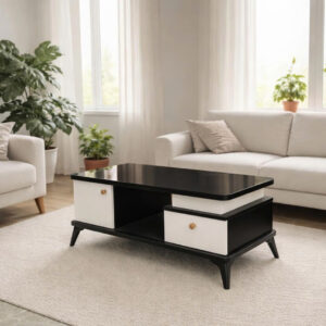 Bàn sofa chữ nhật mặt kính cường lực VN-BTH409